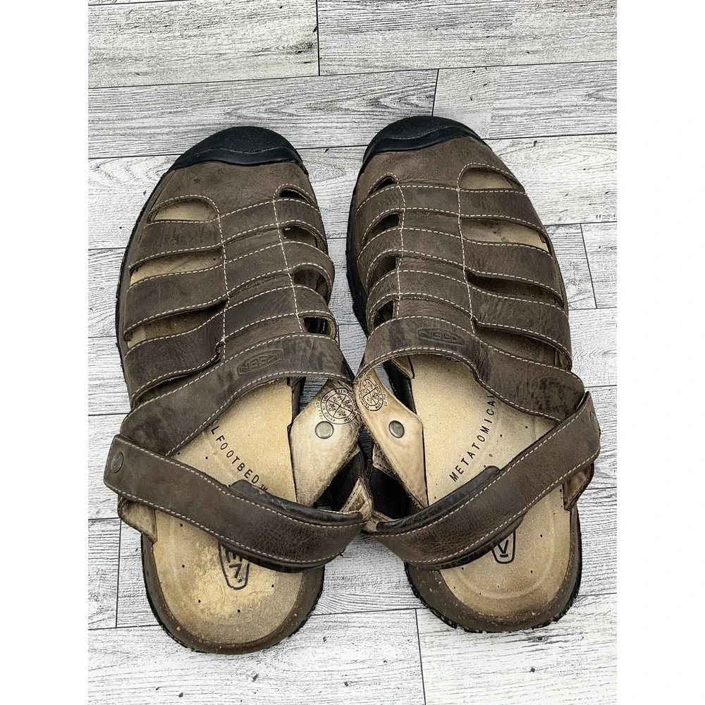 Keen Shoes Mens‎ Size 8.5 Fisherman Sandals Leather Closed Toe Outdoor Comfort
